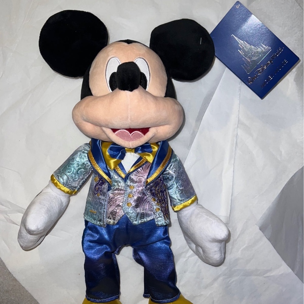 DISNEY Mickey Mouse Plush Walt Disney World 50th Anniversary Collection